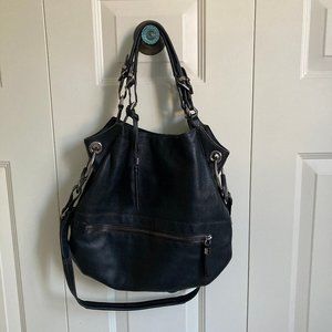 orYANY Sidney Leather Convertible Shoulder Bag EUC